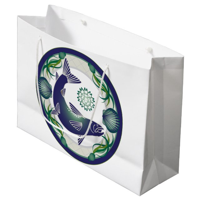 Salmon stor presentväska (Framsidan Vinklad)