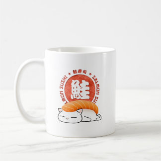 Salmon Sushi Cat Kaffemugg