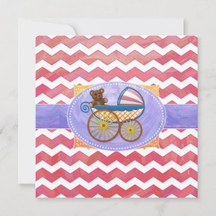 Salmon Swirl Baby Saker Inbjudningar