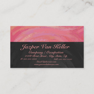 Salmon Swirl Visitkort