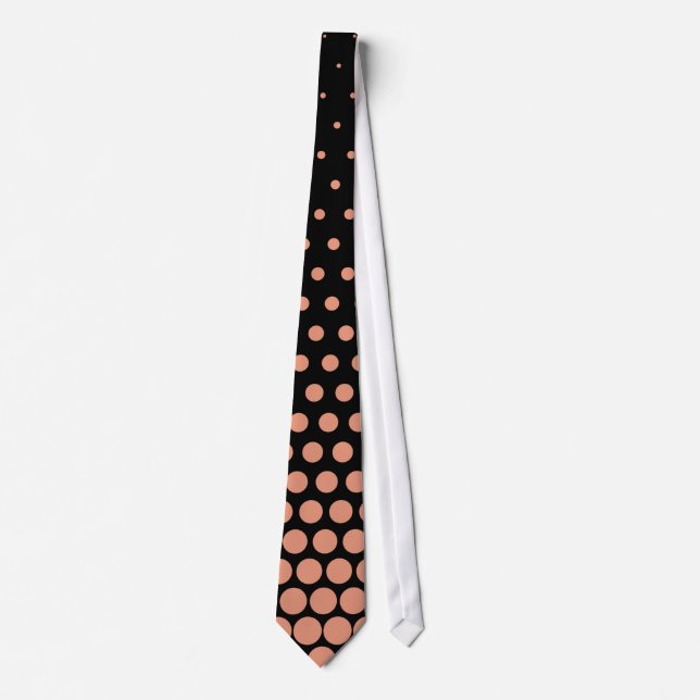 Salmon Techno Dots Modern Black Slips (Framsida)