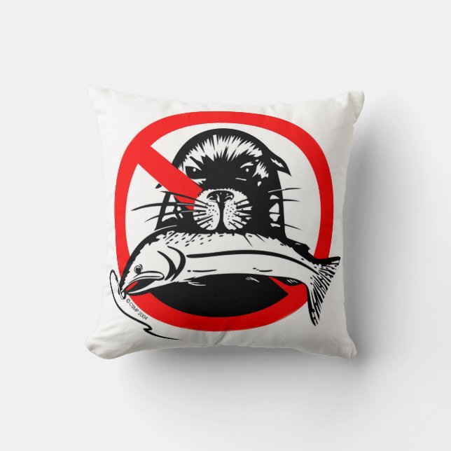 Salmon Thief Boat Pillow Kudde (Framsida)