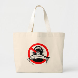 Salmon Thief Cotton Tote Jumbo Tygkasse