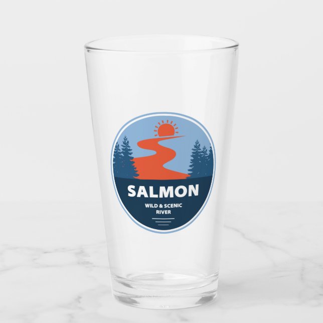 Salmon-Vilden och floden Idaho Glaskopp (Framsida)