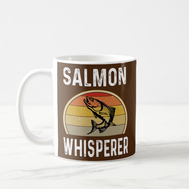 Salmon Whisperer Fisherman Fisherman Fishermen Kaffemugg (Vänster)