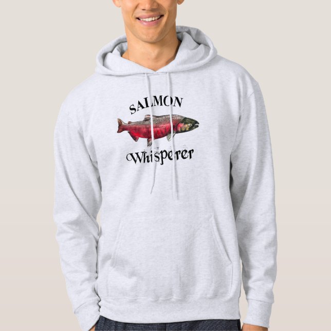 Salmon Whisperer Light Hoodie (Framsida)
