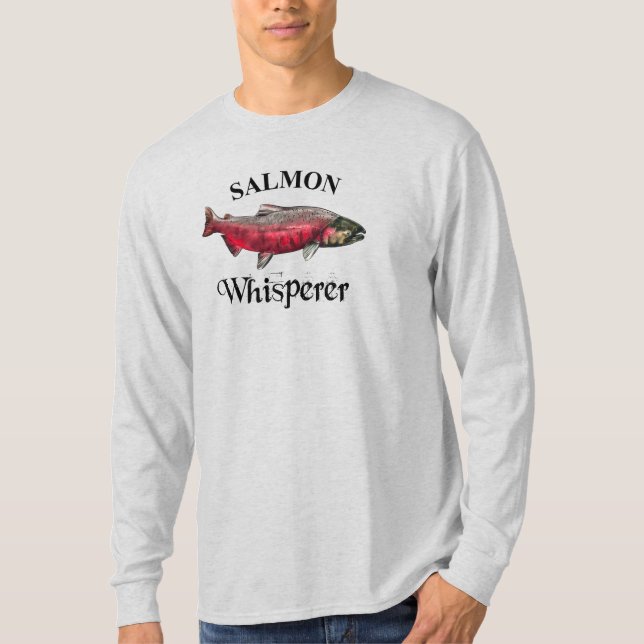 Salmon Whisperer Light-Långärmad T Shirt (Framsida)