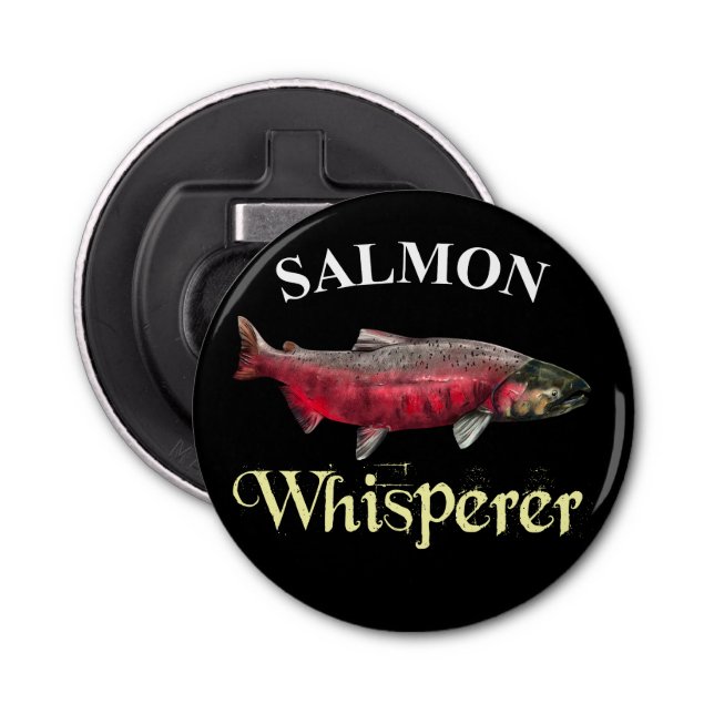 Salmon Whisperer-Mörk Flasköppnare (Framsidan)