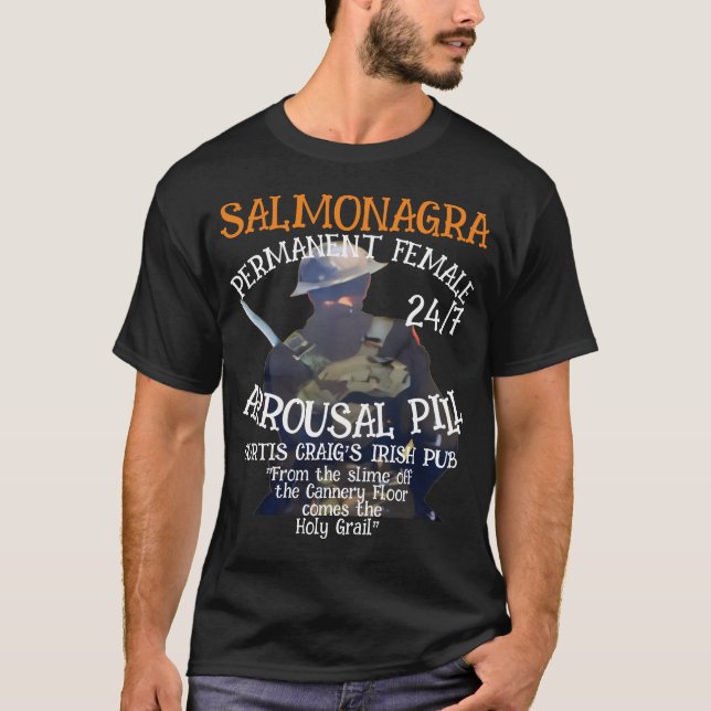 Salmonagra 24/7 Piller CulpeperVA Manlig Förbättri T Shirt (Framsida)