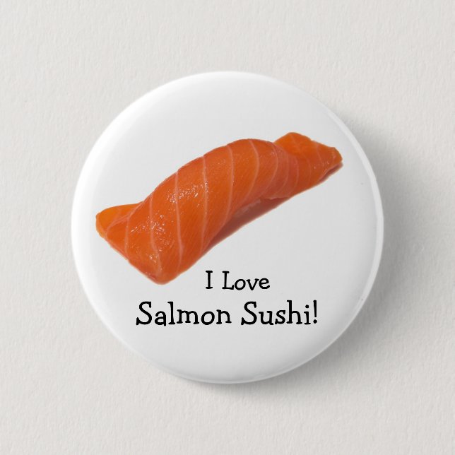 Salmonsushi, I Kärlek, Salmon Sushi! Knapp (Framsida)