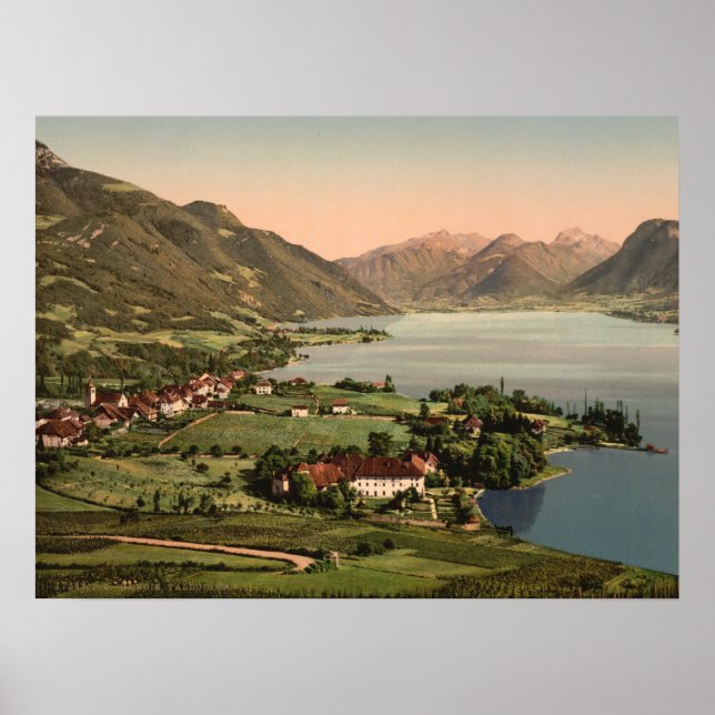 Saloires, Annecy, Frankrike Poster (Framsidan)