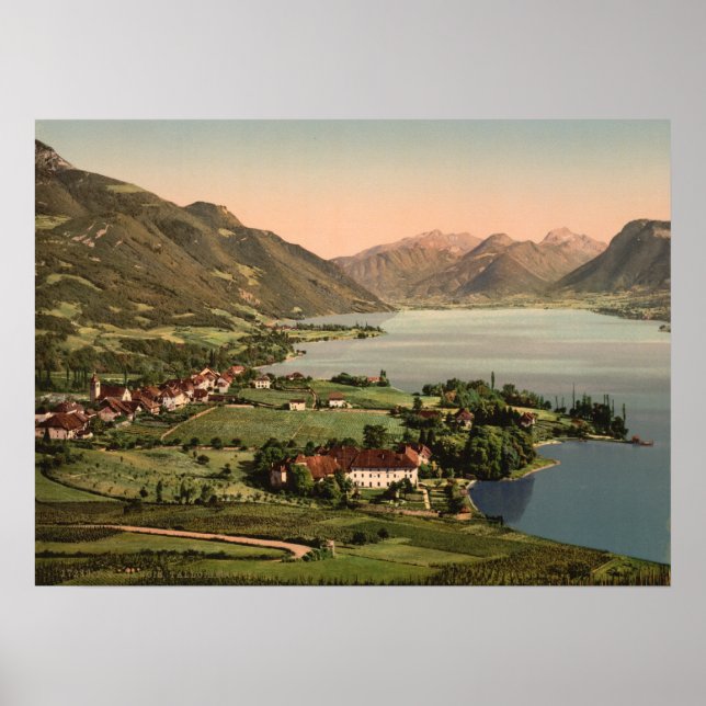 Saloires, Annecy, Frankrike Poster (Framsidan)