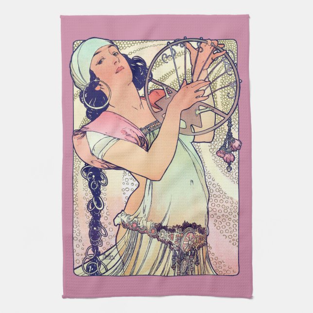 Salome, Alphonse Mucha Kökshandduk (Vertikal)