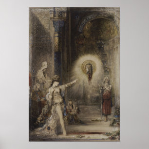 Salome and Apparition Gustave Moreau Watercolor Poster