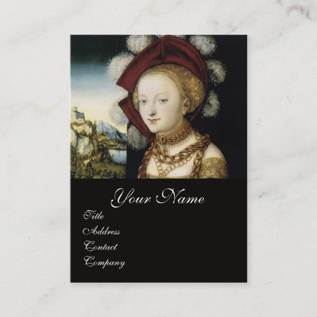 SALOME /ANTIQUE MODE JEWELRY ,COSTUME DESIGNER VISITKORT (Framsida)