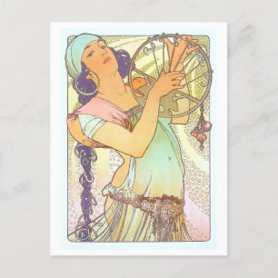 Salomé av Alphonse Mucha vykort