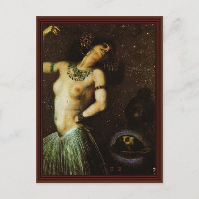 Salome by Franz Von Stuck Vykort (Framsida)