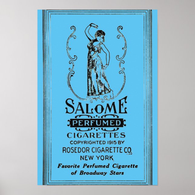 Salome Cigarettes Ad Poster (Framsidan)