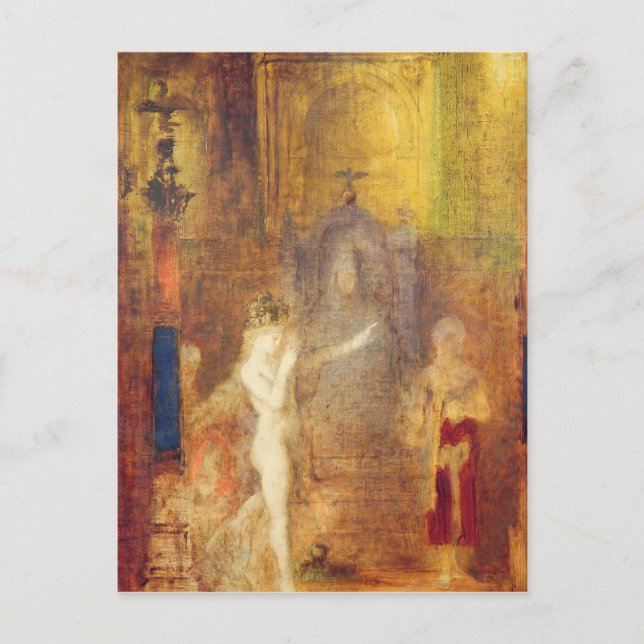 Salome dans before Herod, 1876 Vykort (Framsida)