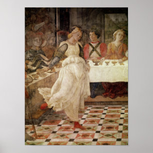Salome dans på festmåltiden av Herod Poster