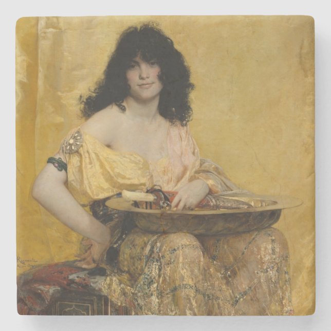 Salomé (Female Porträtt) (från Henri Regnault) Stenunderlägg (Framsidan)