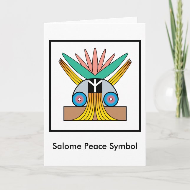 Salome fredsymbol kort (Framsida)