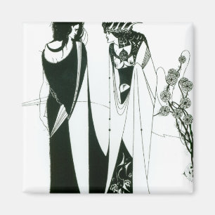 Salome med henne mor, Herodias, 1894 (lithoen) (b Magnet