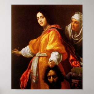 Salome med huvudet av den John The Baptist Poster