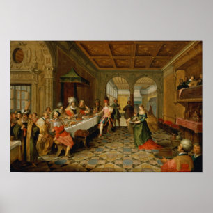 Salome presenterar chefen för St. John the Poster