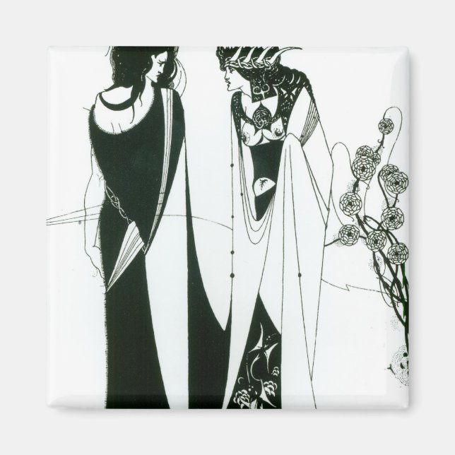 Salome with her mor, Herodias, 1894 (litho) (b/ Magnet (Framsidan)