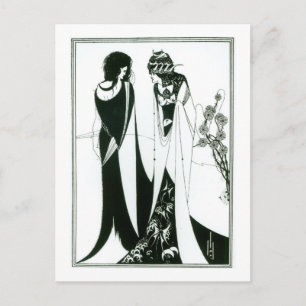 Salome with her mor, Herodias, 1894 (litho) (b/ Vykort