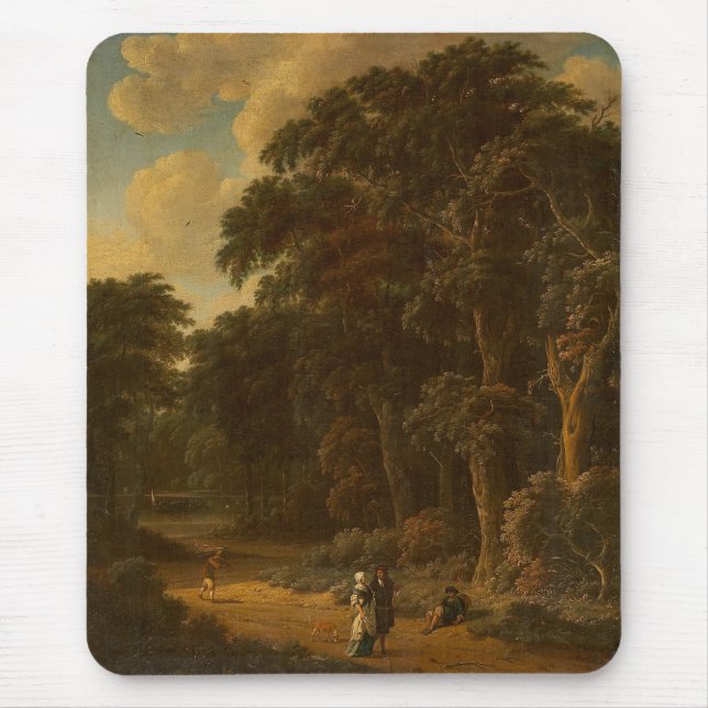 Salomon Rombouts - Forest Landscape med Forest... Musmatta (Framsidan)