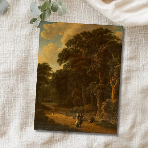 Salomon Rombouts - Forest Landscape med Forest... Vykort