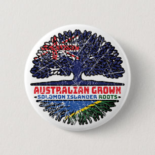 Salomonöarna Australiens australiska flagga Knapp