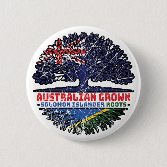 Salomonöarna Australiens australiska flagga Knapp (Framsida)