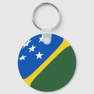 Salomonöarna Fisheye Flagga Keychain Nyckelring