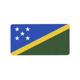 Salomonöarna flagga adressetikett