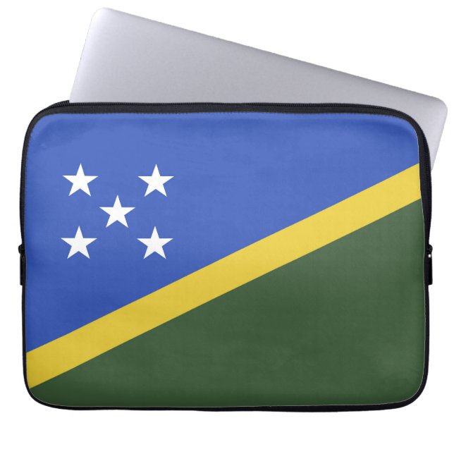 Salomonöarna flagga laptop fodral (Framsidan)