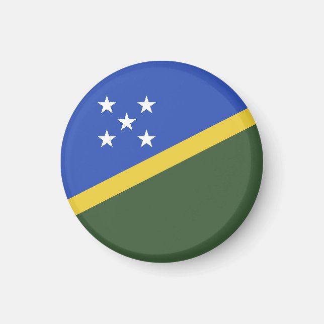 Salomonöarna flagga magnet (Framsidan)