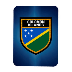 Salomonöarna Flagga Magnet