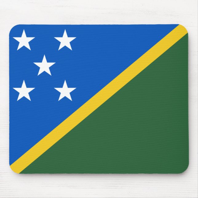 Salomonöarna Flagga Mousepad Musmatta (Framsidan)