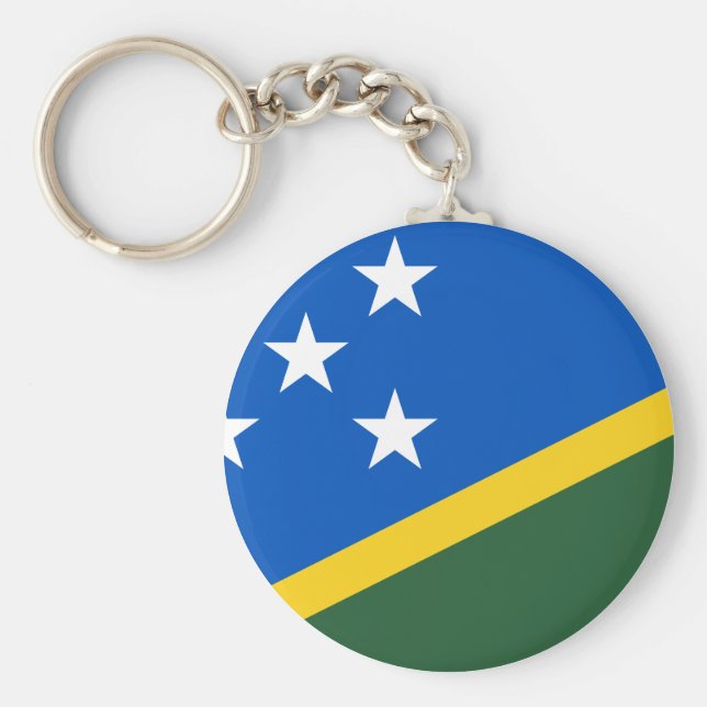 Salomonöarna Flagga Nyckelring (Framsidan)