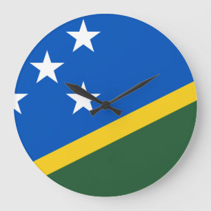 Salomonöarna Flagga Stor Klocka