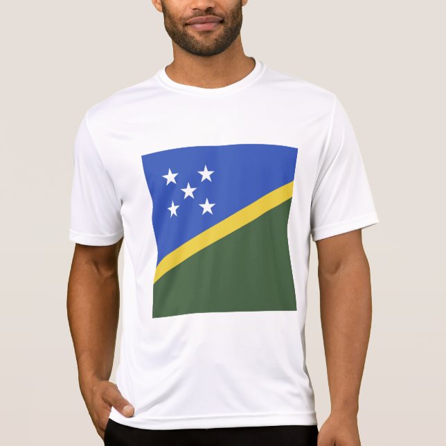 Salomonöarna flagga t shirt (Framsida)