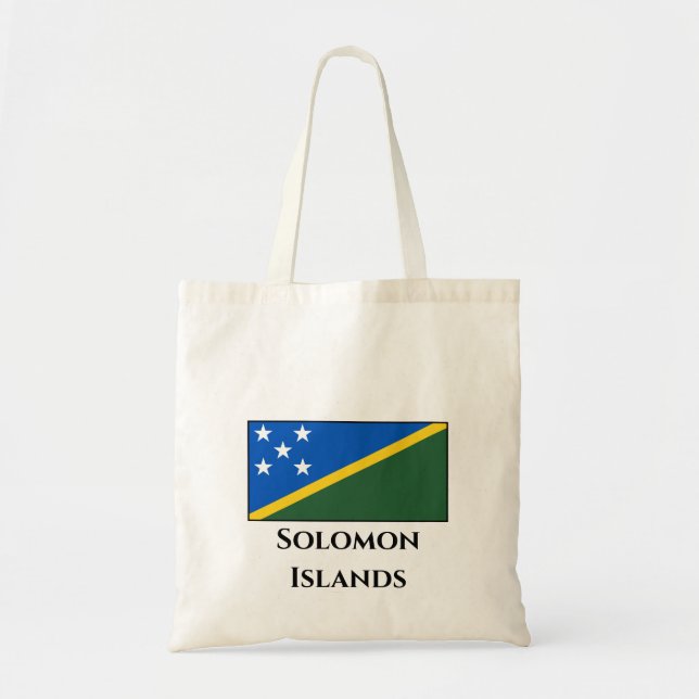 Salomonöarna Flagga Tygkasse (Framsidan)