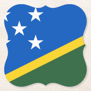 Salomonöarna Flagga Underlägg Papper