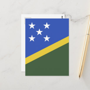 Salomonöarna flagga vykort
