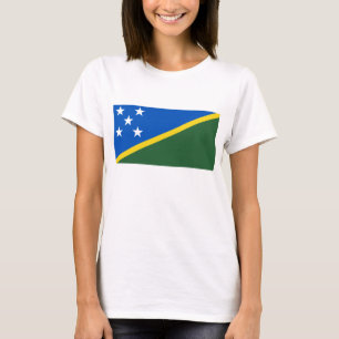 Salomonöarna Flagga x Karta T-Shirt