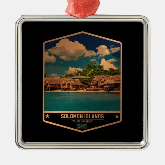Salomonöarna Julgransprydnad Metall (Framsidan)