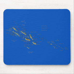 Salomonöarna Karta Mousepad Musmatta